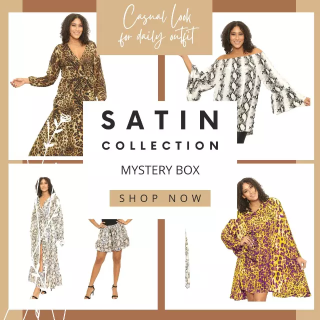 $7.5 Only Each Satin Collection (10 pcs for $75) Women's Tunics Bottoms Dress Duster - Assorted Box