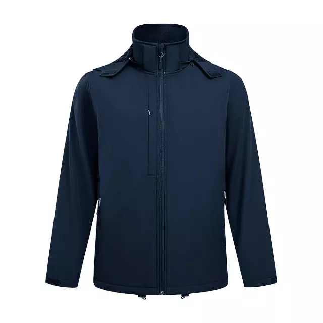 Men’s Solid Berber Lined Bonded Jacket - Style #MFJ156 - $16.90/Unit - 12PCS/CS - PLEASE SEE DESCRIPTION — Navy