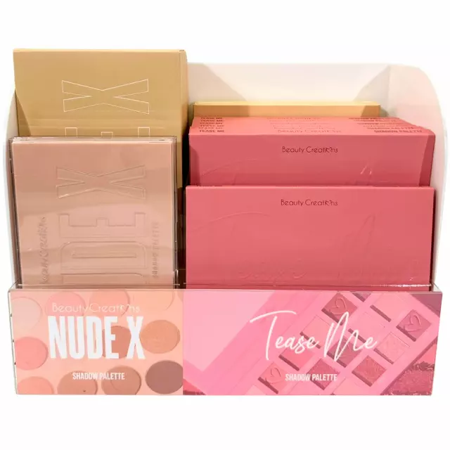 Beauty Creations Tease Me Shadow Palette And Nude X Big - Wholesale Display 12 Units + 2 Tester (TMNX-PT)