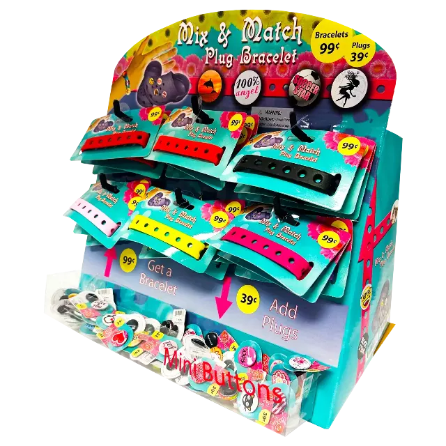Mix and Match Charm Bracelet - 156 Pieces Per Retail Ready Kit Display 86854