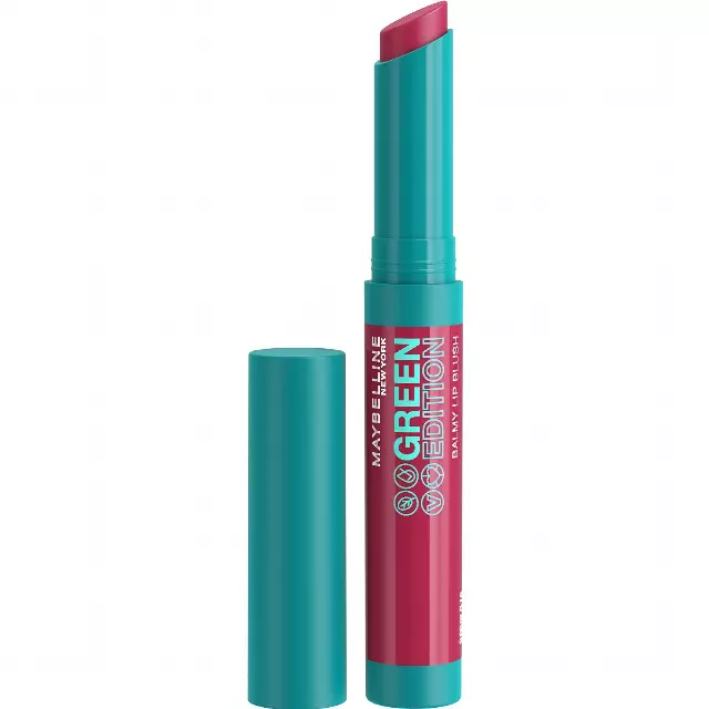 Maybelline Green Edition Balmy Lip Blush, Formulated With Mango Oil, Midnight, Blackberry Purple, 1 Count
