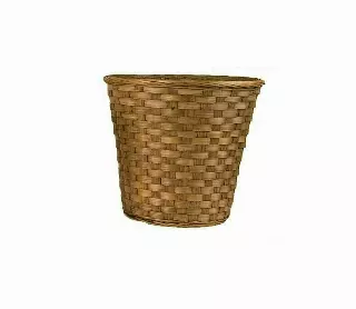 MS1745-8DK – 8” Dk Stain bamboo pot sewn-in-liner (fits 7” pot)-“each” Min 12 – Case 90 pcs