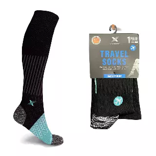 Travel Socks - Blue — Large/XL