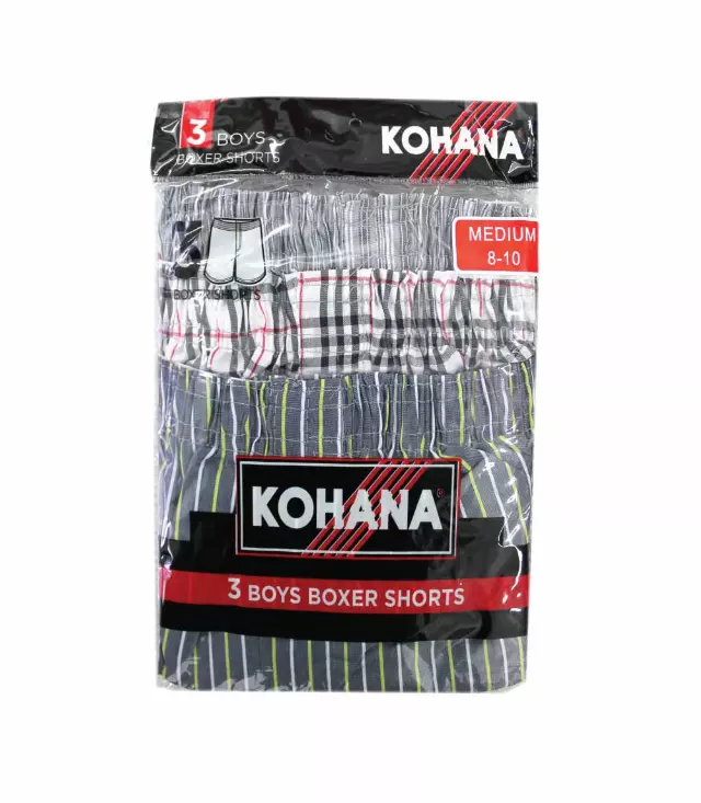 Boy's Boxer Shorts - 3pk Asst Colors - 91801 — 91801 / LARGE