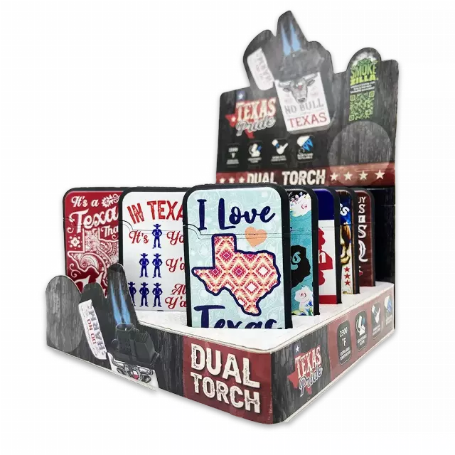 Big Bubba Texas Dual Torch Lighter - 15 Pieces Per Retail Ready Display 25099