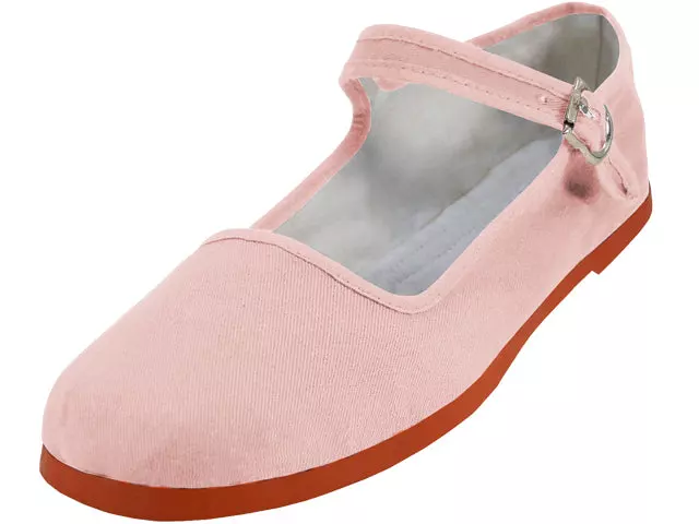 T2-114L - Women's "Easy USA" Cotton Upper Classic Mary Jane Shoes — Pink (T2-114L-P) / 35-41 Assorted