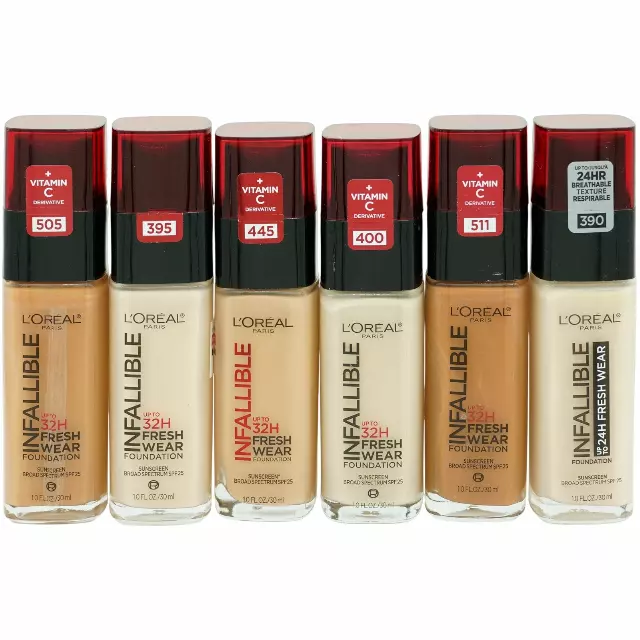 Loreal Infallible 24hr Fresh Wear Foundation Assorted - Wholesale 6 Units (LFWLIQUIDATION)