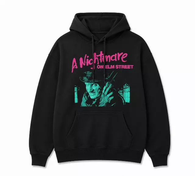 A NIGHTMARE ON ELM STREET 1984 NEON HOODIE BLACK