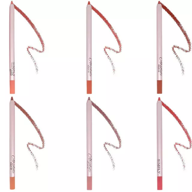 Simply Bella Absolute Waterproof Lip Liner Assorted- Wholesale 16 Units (S016)