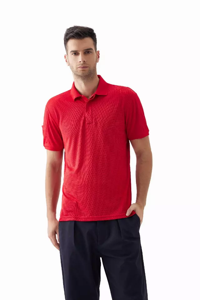 Men's Polo With Glasses Holder Style #MS026- Open Stock Available - $6.90/Unit OPEN STOCK MINIMUM 24 PCS — S-2XL(WHOLESALE) / Red