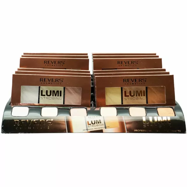 Revers Cosmetics Lumi Strobing Highlighter Palette - Wholesale Display 12 Units (RVLUMIHIGH)