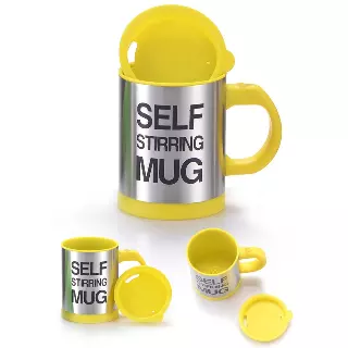 Self Stirring Coffee Mug - 4 Colors — Yellow