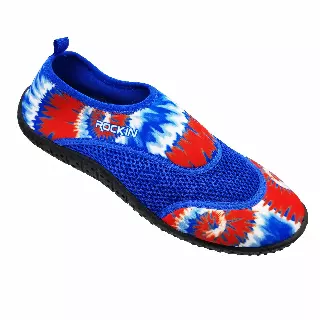 AQUA TIE DYE MEN'S AQUA SOCKS