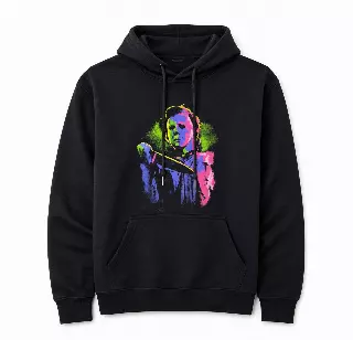 HALLOWEEN MICHAEL MYERS KNIFE HOODIE BLACK