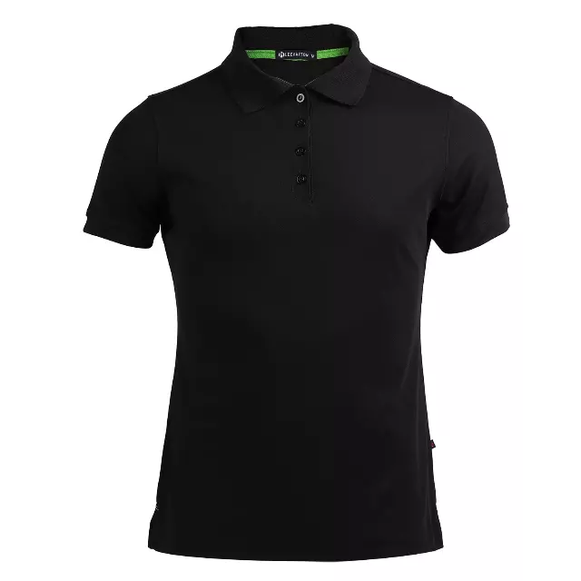 Women's Solid Pique Sport Polo Shirt - Style #LS06-$7.90/Unit - 24 PCS/CASE - PLEASE SEE DESCRIPTION — Black