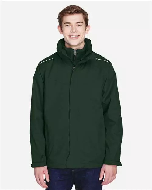 #752-88205-F-S CORE365 Men’s Region 3-in-1 Coat with Fleece Liner(Small) – $5.00 Each (13 Pieces)