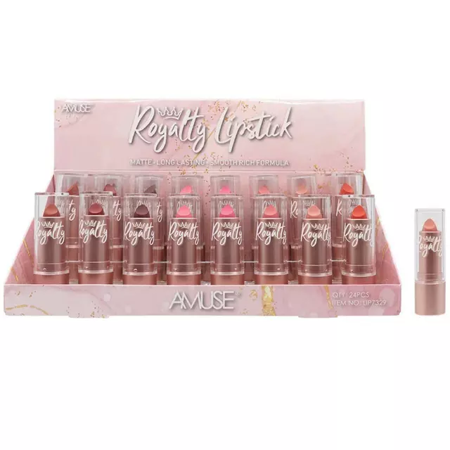 Amuse Royalty Lipstick - Wholesale Display 24 Units (LIP7329)