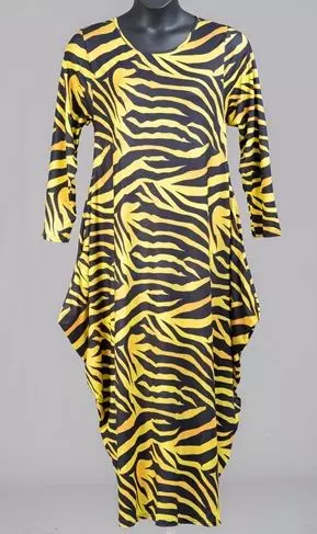 CHH-21076 ON SALE!!!Yellow Animal Maxi Dress - One Size (6-PCS PRE-PACK) ($12.00 Each)