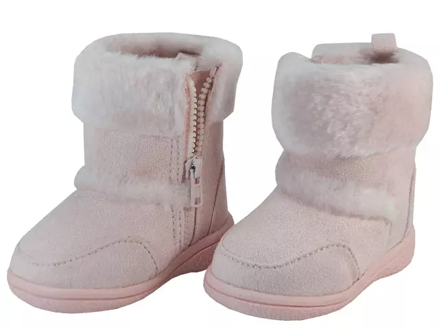 S4430G - Youth's "Easy USA" Winter Boots with Faux Fur — Pink (S4430G-Pink) / 12-4 Assorted