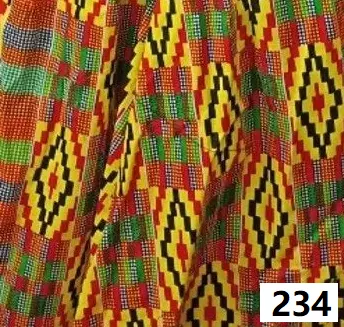 6777A - Six Panel African Print Maxi Skirt (3/pk) - Free Size - $20.00 Each — Free Size / Print-234