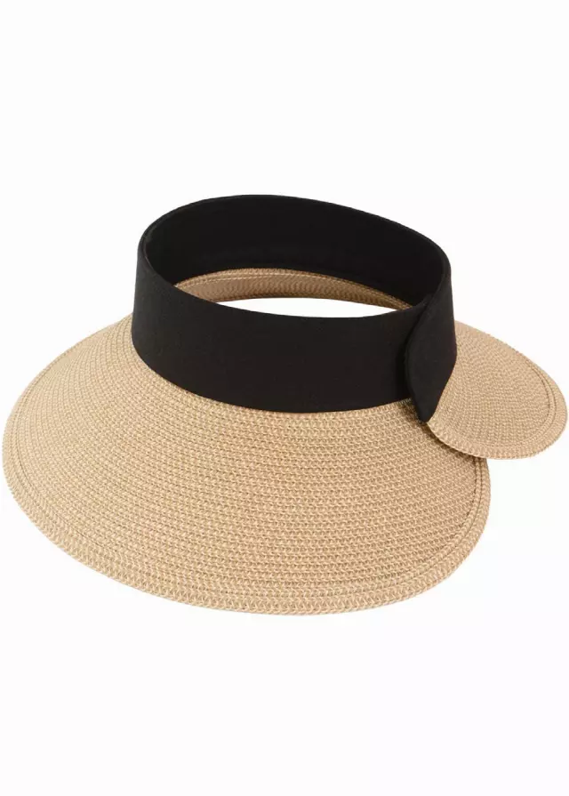 Magid Straw Visor — Natural · SKU HA-6205S-NAT