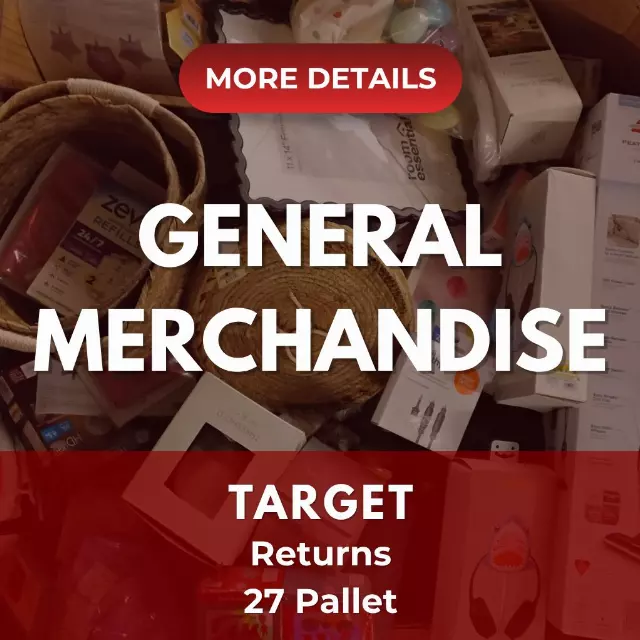 TARGET GENERAL MERCHANDISE | Assorted Men's, Women's & Kid's Accessories, General Merchandise | Returns | 27 Pallets | Pallet #PA-655