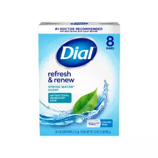 DIAL BAR SOAP 4oz. 8PACK SPRING WATER CASE PK 4