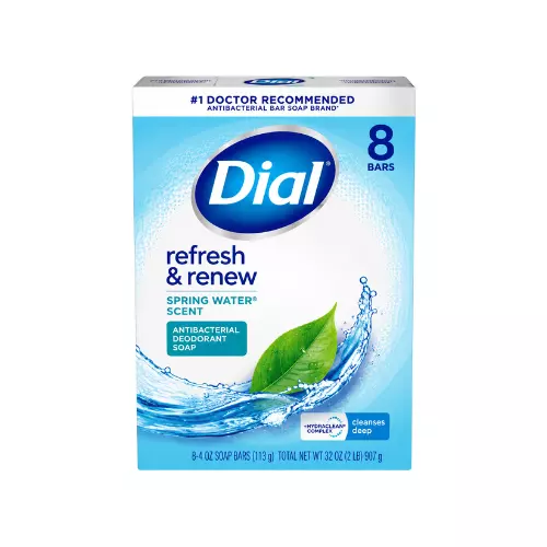 DIAL BAR SOAP 4oz. 8PACK SPRING WATER CASE PK 4