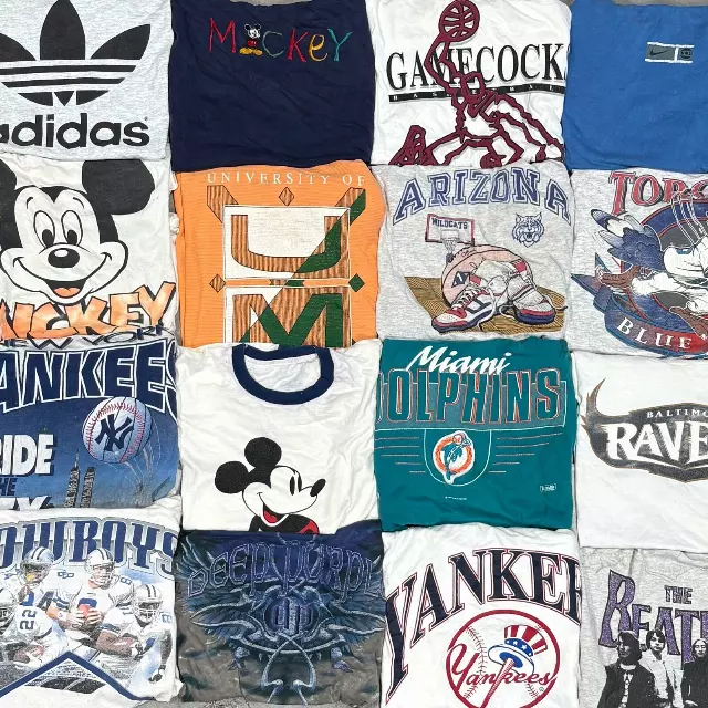 Wholesale Premium Vintage Graphic T-shirts (10 Pieces) — B Grade