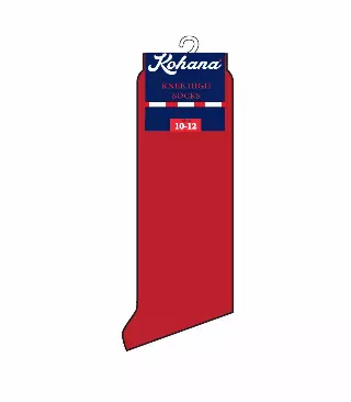 Knee High Socks Red - Size: 6-8 1/2 - 90914