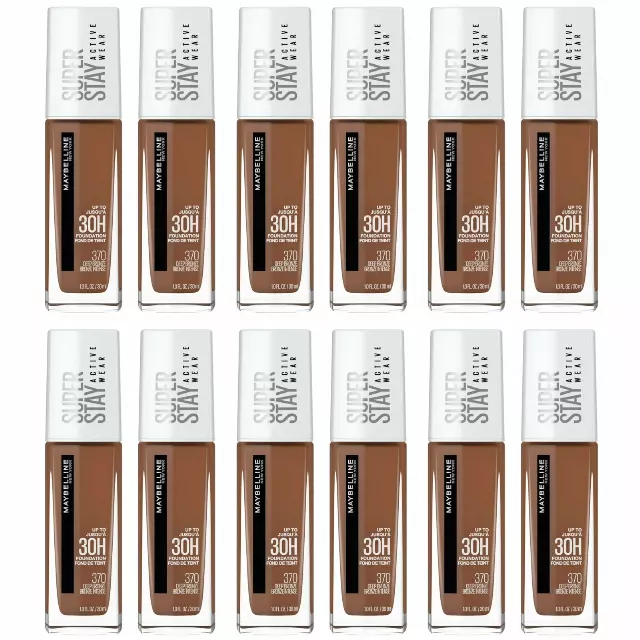 Maybelline Super Stay Liquid Foundation #370 Deep Bronze - Wholesale 12 Units (K30312)