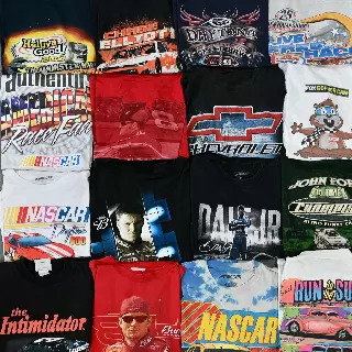 Wholesale Nascar & Racing T-Shirts (10 Pieces) — B Grade