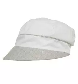 Magid Cotton Two Tone Cadet Cap — IVORY/GREY