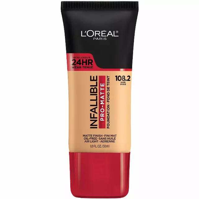 L’Oreal Paris Cosmetics Makeup Infallible Pro-Matte Liquid Longwear Foundation, Sand, 1 fl oz