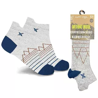 MERINO WOOL WARM ANKLE SOCKS — Heather Gray / L/XL (W 10-12, M 9-12)