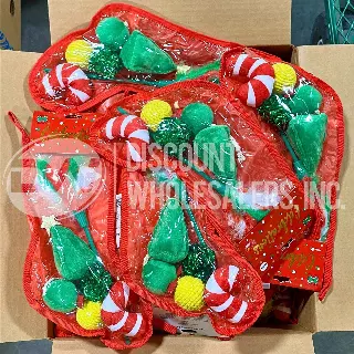 Celebrations Red 6Pk Stocking Cat Toy lot · 89 pieces