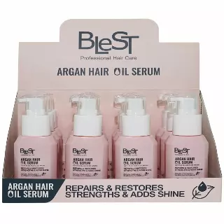 Blest Argan Hair Oil Serum - Wholesale Display 12 Units (HSO-29)