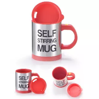 Self Stirring Coffee Mug - 4 Colors — Red