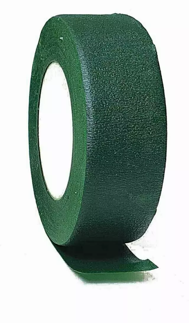FS311GRN – 1” x 30 Yds Green quality stem wrap tape (box of 6)-“Box” Min 1 box – Case 36 boxes