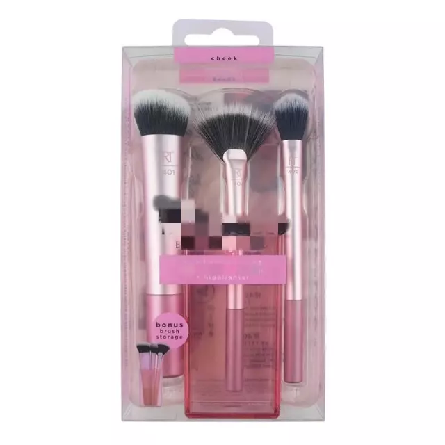 Simply Chic Rose 3 Pieces Face/ Makeup-Brushes