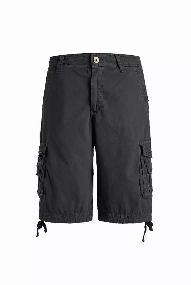 Men's Twill 8 Pocket 100% Cotton Cargo Shorts- Plus Size - Style #MP411X-$12.00/Unit - 24 PCS/CASE - PLEASE SEE DESCRIPTION — Dark Grey