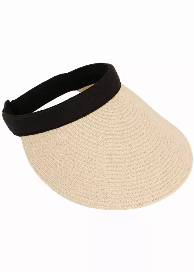 Magid Straw Visor — Natural · SKU HA-6202S-NAT