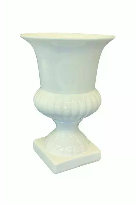 CP3196WT – 11” White Pedestal Bowl w/ 8” Opening-“case pk 4” -Min 4 pc/DISCONTINUED
