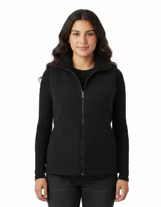 Fleece Vest With Sherpa Lining — Black / S-M-L-XL-2XL