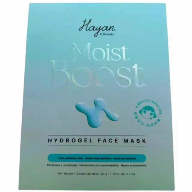 Hayan Cosmetics Hydrogel Face Mask Moist Boost - Wholesale 4 Units (HAHYMO)