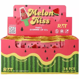 Romantic Beauty Melon Kiss Magic Shimmer Lip Oil - Wholesale Display 24 Units (LG7049)