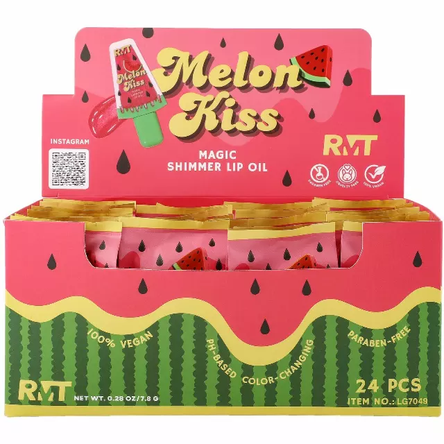 Romantic Beauty Melon Kiss Magic Shimmer Lip Oil - Wholesale Display 24 Units (LG7049)