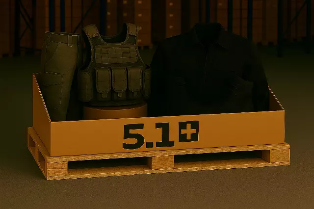 Tactical men's apparel — cargo pants, vests and jackets