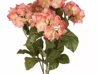 SB0301PINK – 23″ Hydrangea Bush x5-“each” (Min. 2)- Case Pk 36 pcs