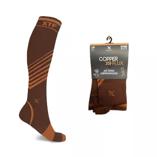 Copper Compression Striped Knee High Socks — Large/XL · SKU EF-STECS-L-CHO
